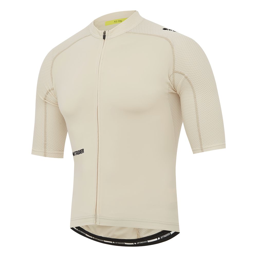 All Day Jersey Eggshell | Attaquer Mens Cycling Jerseys