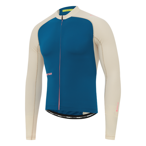 All Day Summer Long Sleeve Jersey Blue/Eggshell feature display