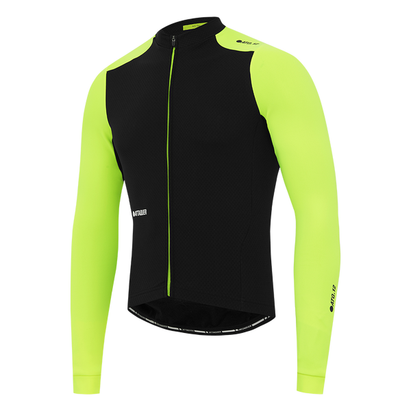 All Day Winter Long Sleeved Jersey Black/Acid Lime feature display