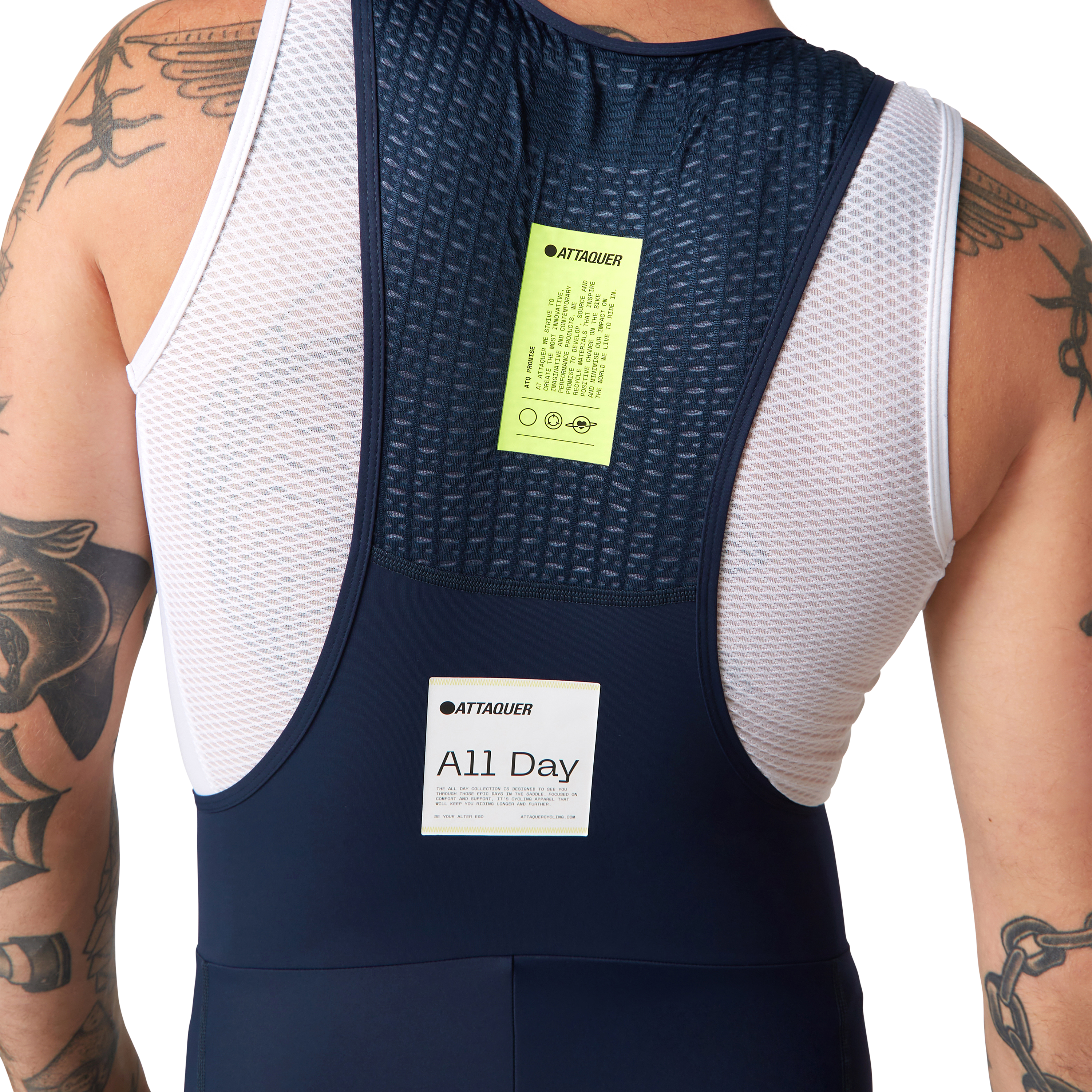 All Day Bib Short Navy Attaquer Cycling Bib Shorts