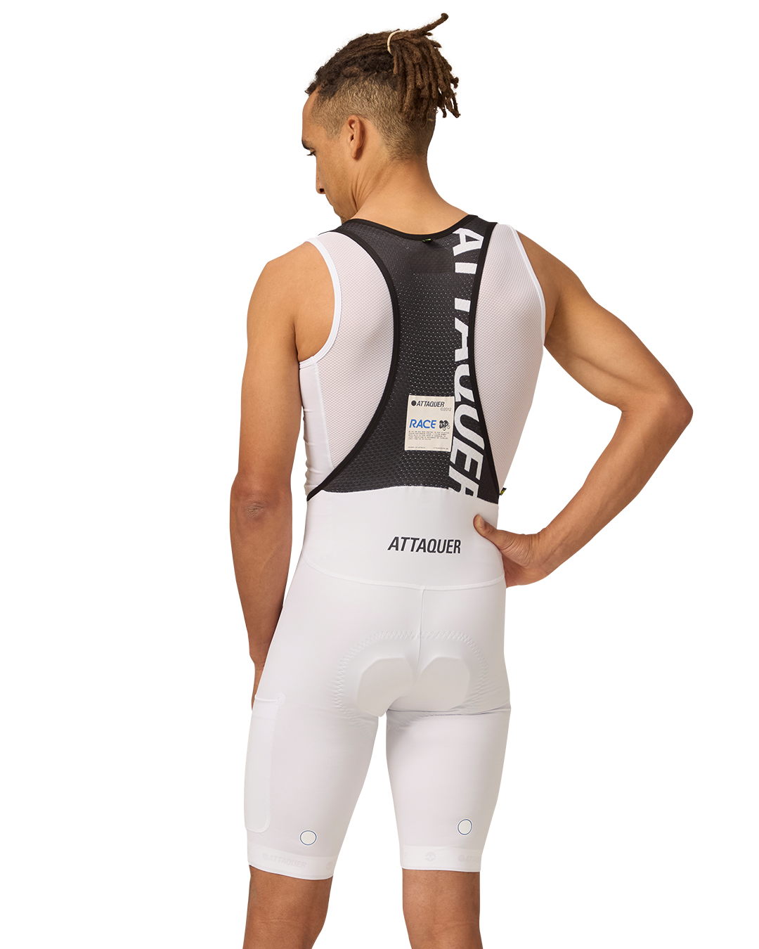 Race Cargo Bib Short White