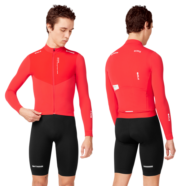 Attaquer Mens H224 Race Winter LS Jersey Red main
