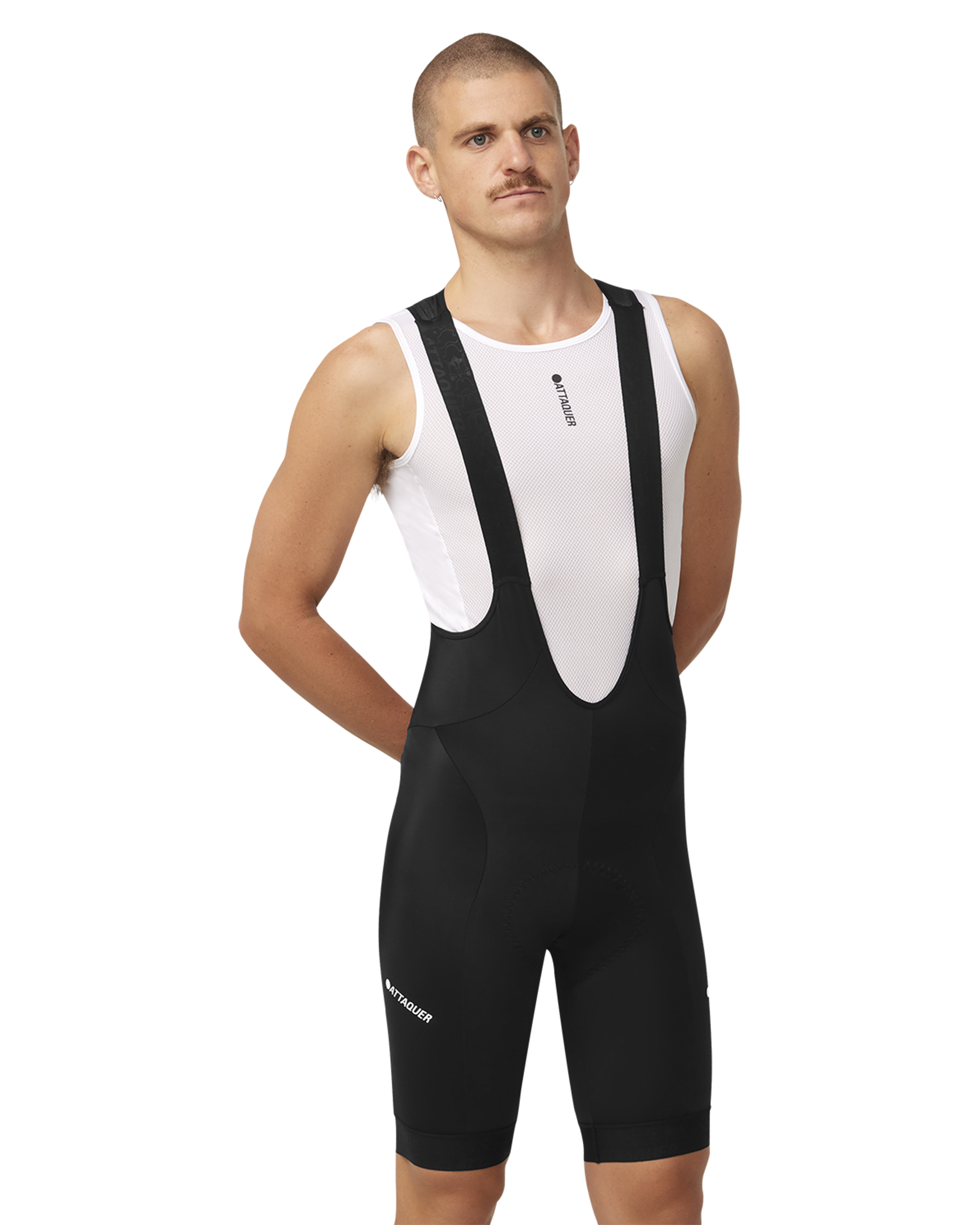 Intra Bib Shorts Black Shop Attaquer Mens Cycling Bibs