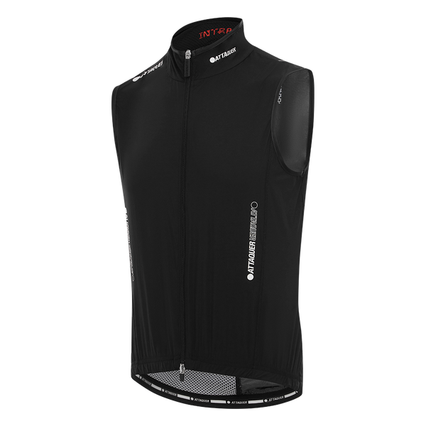 Attaquer Mens Intra Stow Gilet Black Bone feature display