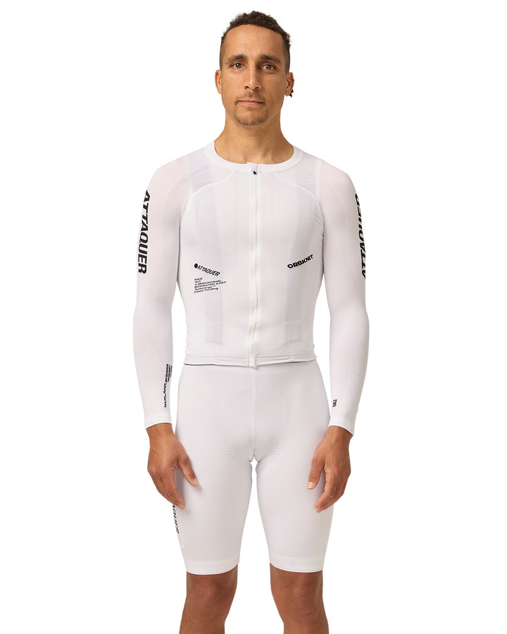 OrbKnit™️ Race Jersey Long Sleeve White