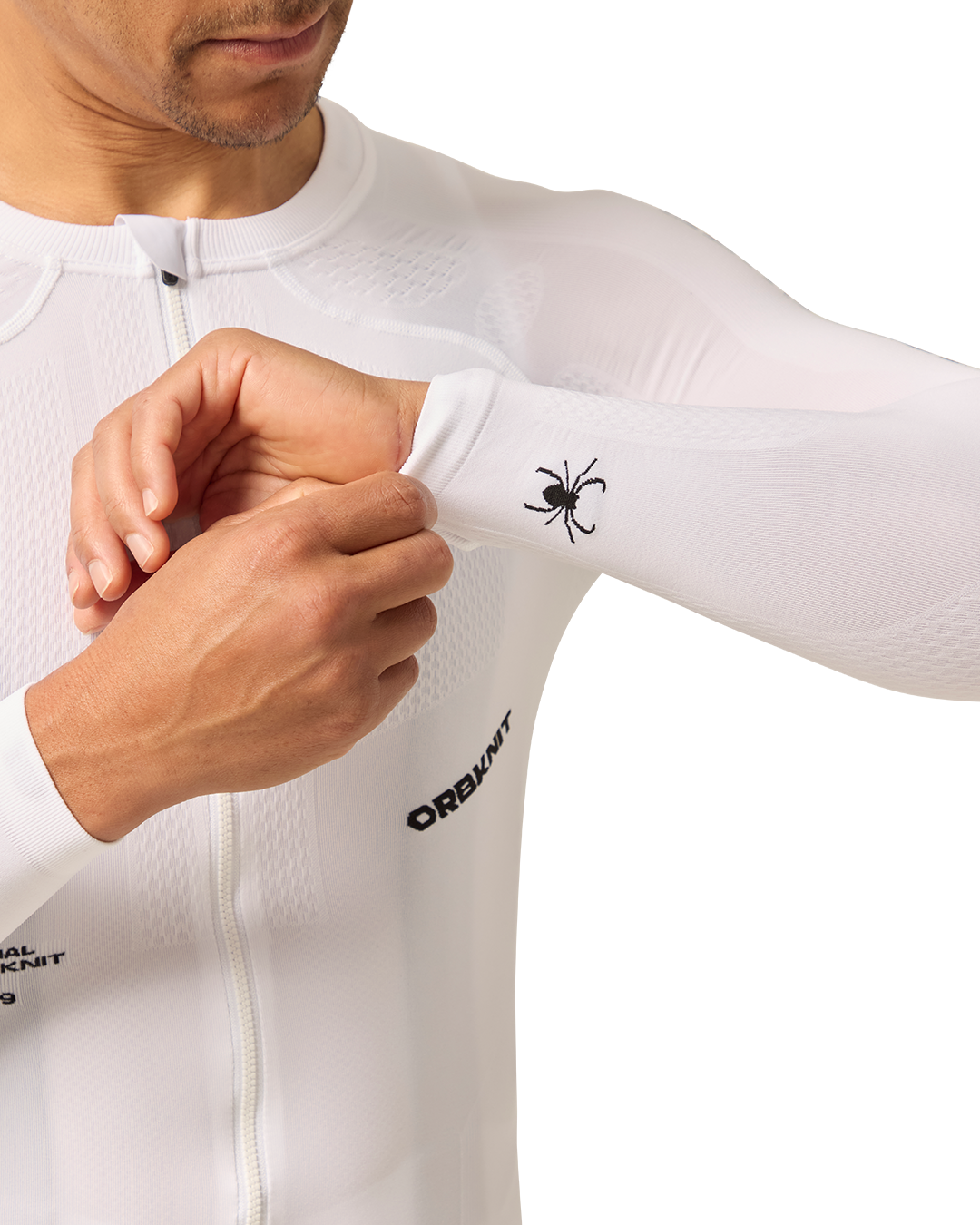 OrbKnit™️ Race Jersey Long Sleeve White