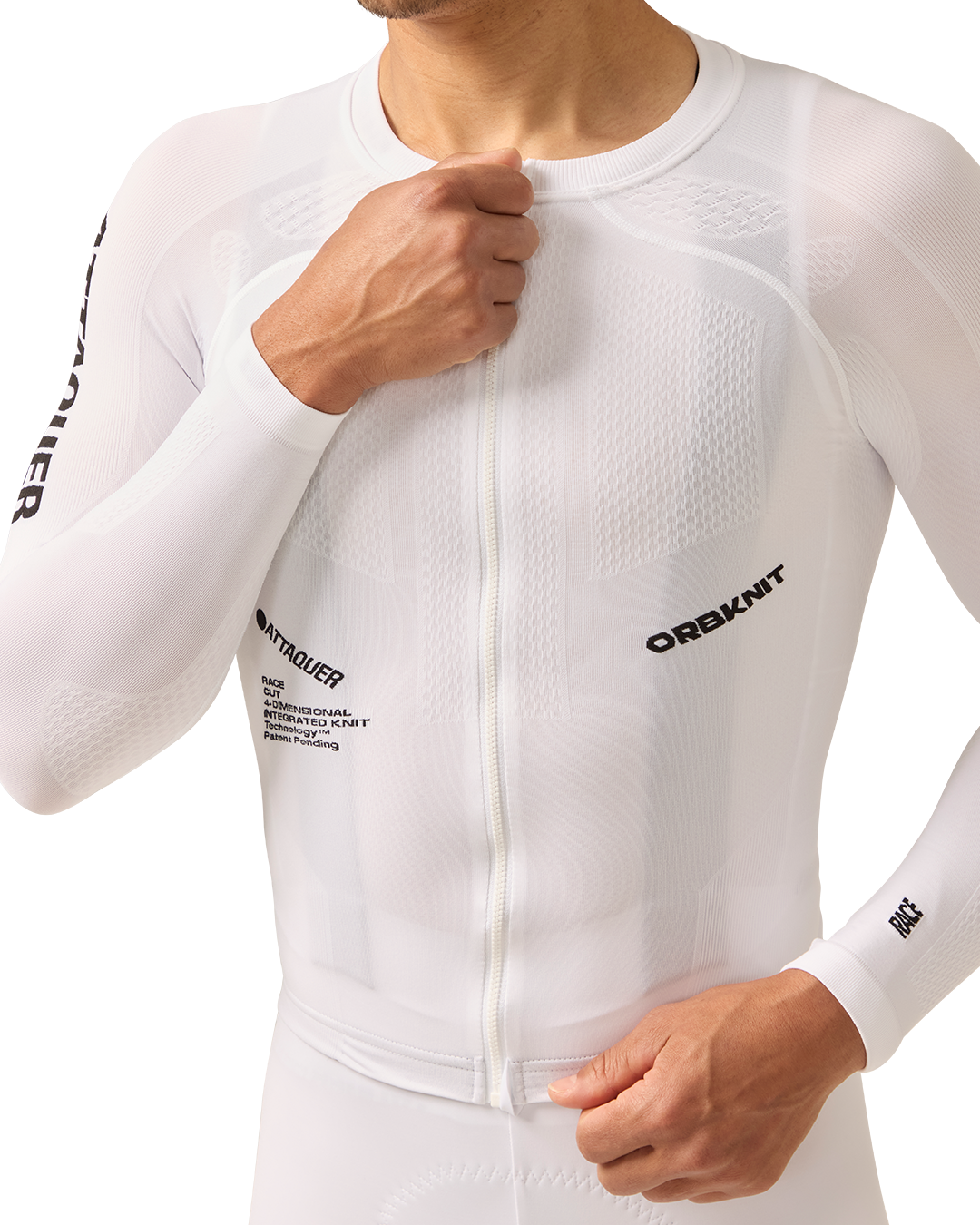 OrbKnit™️ Race Jersey Long Sleeve White