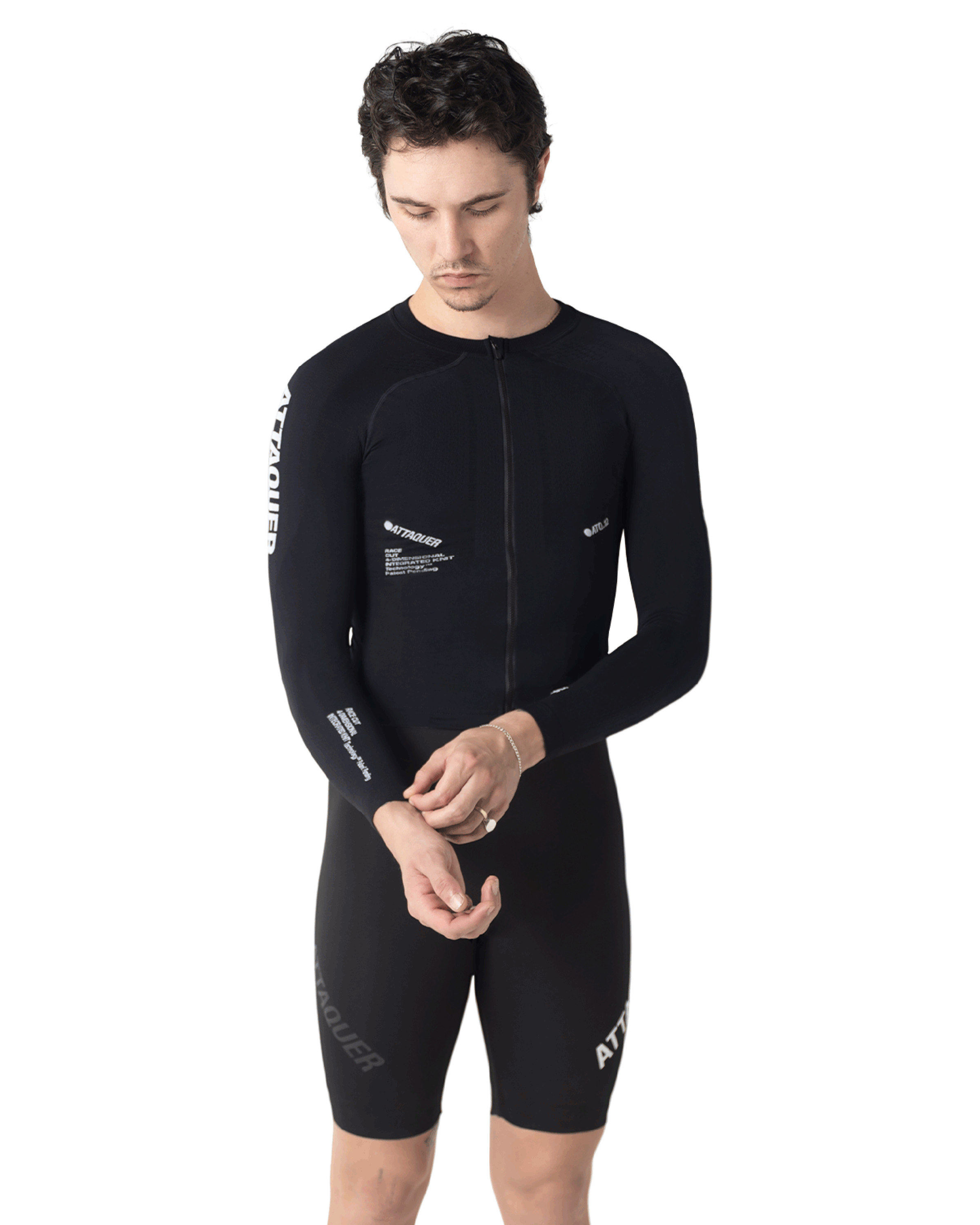 Race Jersey Seamless Long Sleeve Black | Shop Attaquer Mens Race Jersey Seamless Long Sleeve Black | Shop Attaquer Mens