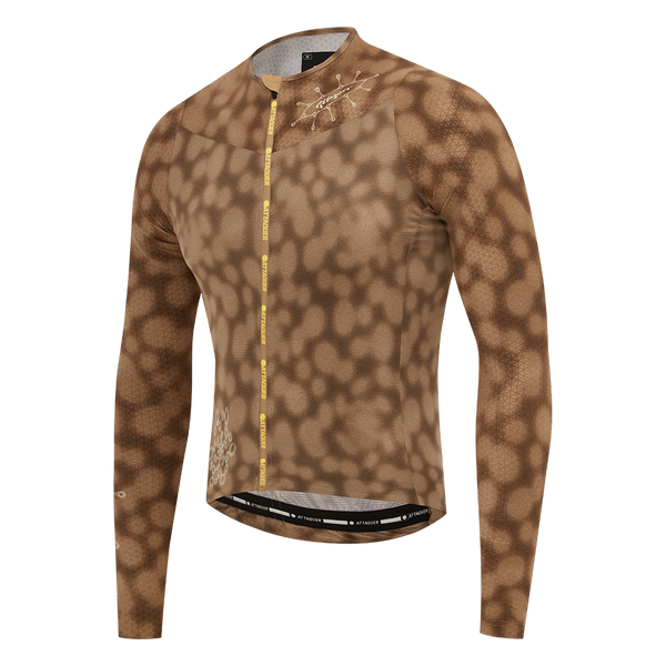 Attaquer Mens SOL Ultra Long Sleeved Aero Jersey Tortoise feature display