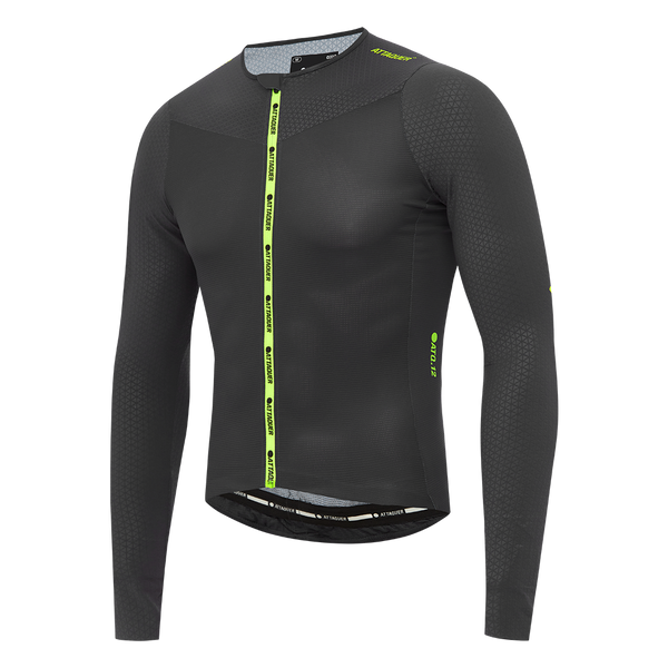 ULTRA+ Aero Long Sleeved Jersey Anthracite/Acid Lime feature display