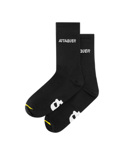 All Day Side Logo Socks Black-Attaquer feature display pdp-hide