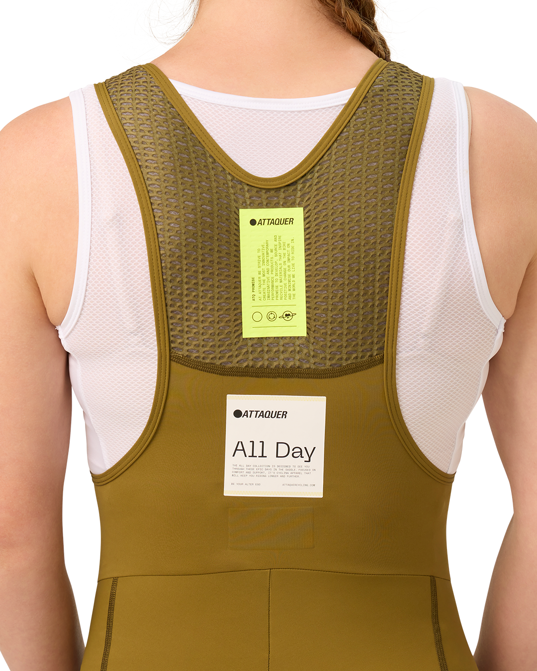 Womens All Day 3/4 Bib Moss