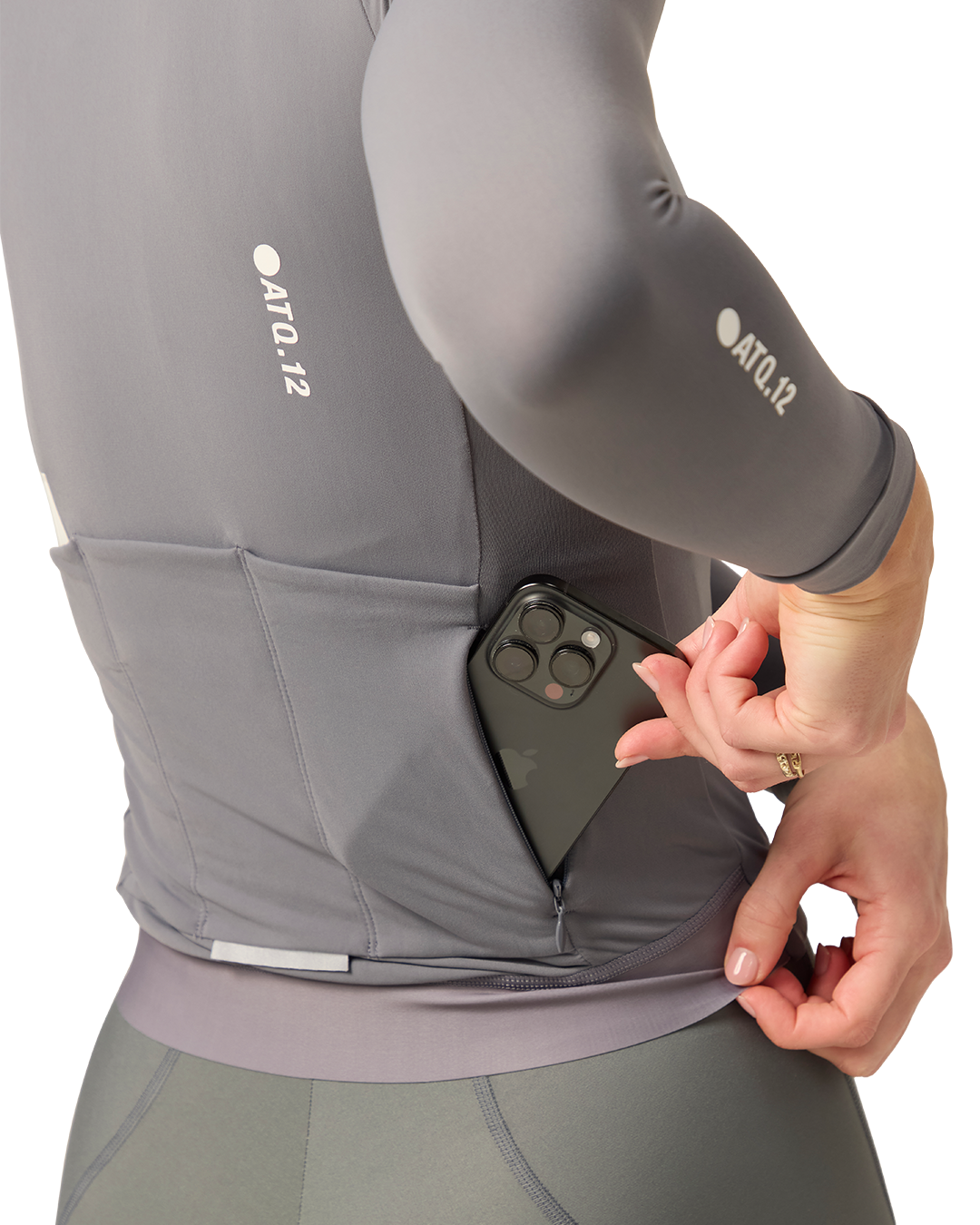 Womens Race Winter Long Sleeved Jersey Anthracite