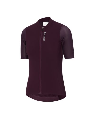 Womens Race Jersey Burgundy-Attaquer feature display pdp-hide