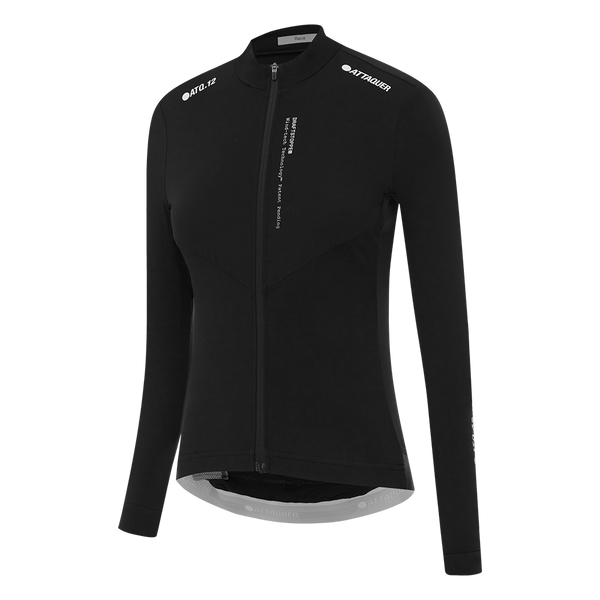 Womens Race Winter Long Sleeved Jersey Black feature display