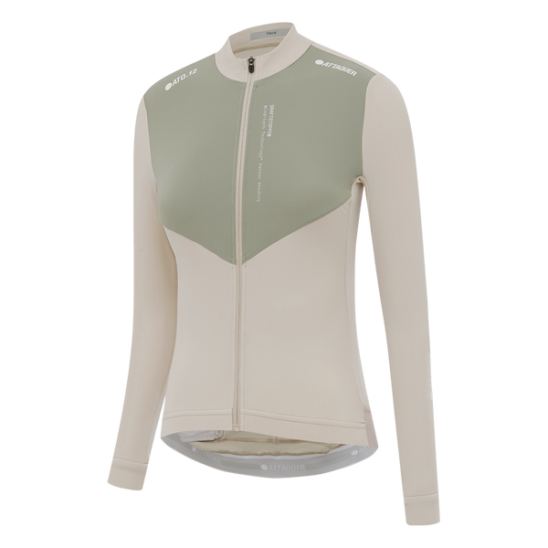 Womens Race Winter Long Sleeved Jersey Eggshell feature display