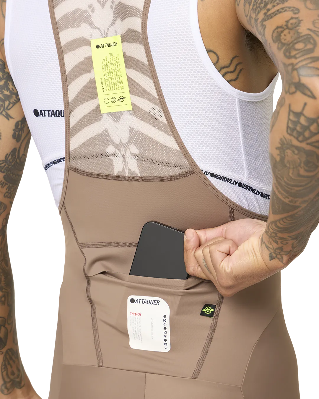 Intra Bib Shorts Taupe-Attaquer-Attaquer