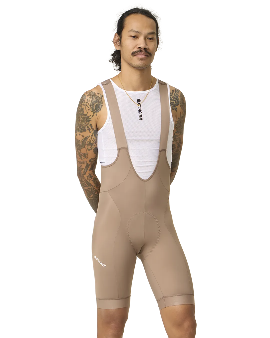 Intra Bib Shorts Taupe-Attaquer-Attaquer