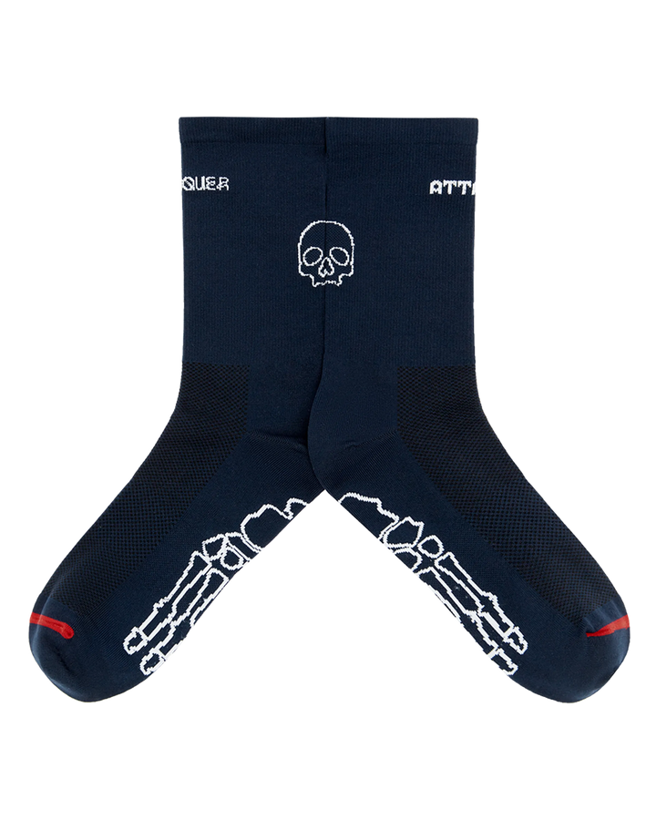 Intra Skull Socks Navy-Attaquer-Attaquer