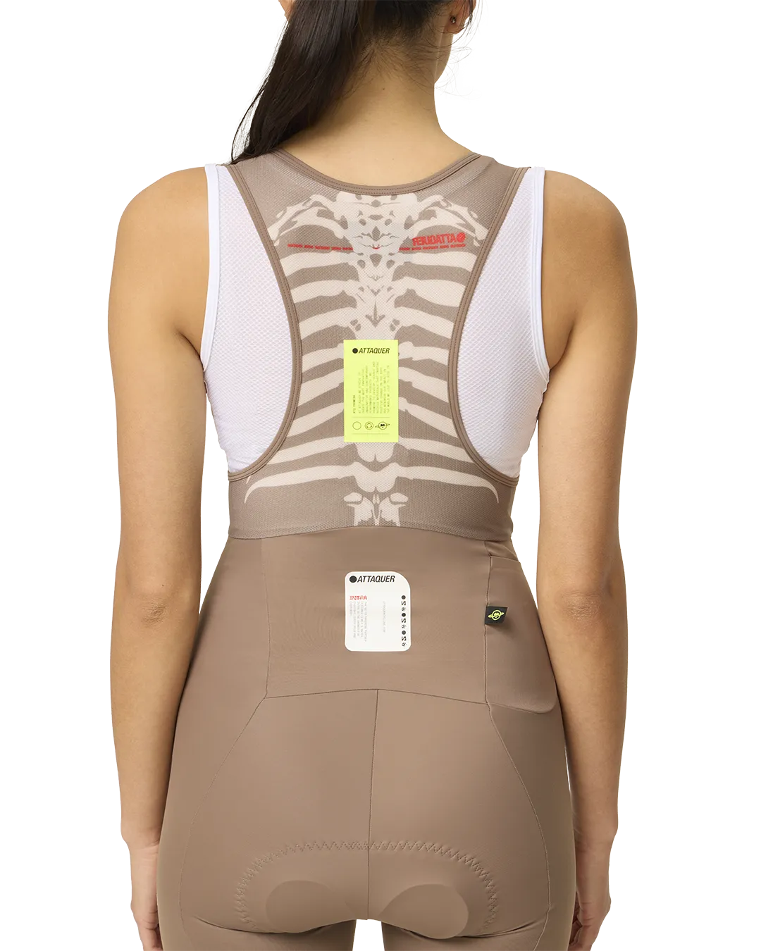 Intra Womens Bib Shorts Taupe-Attaquer-Attaquer