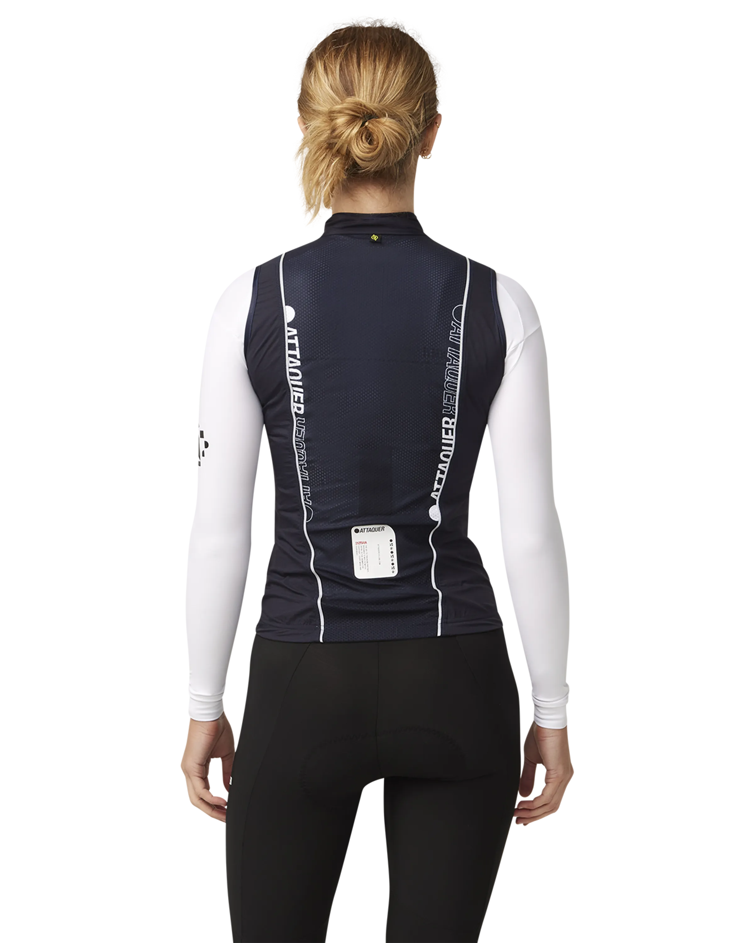 Intra Womens Stow Gilet Navy-Attaquer-Attaquer