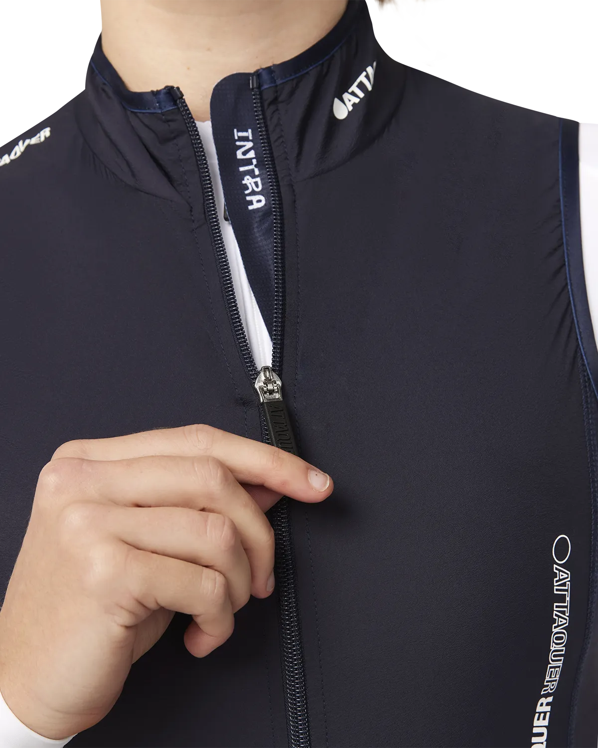 Intra Womens Stow Gilet Navy-Attaquer-Attaquer