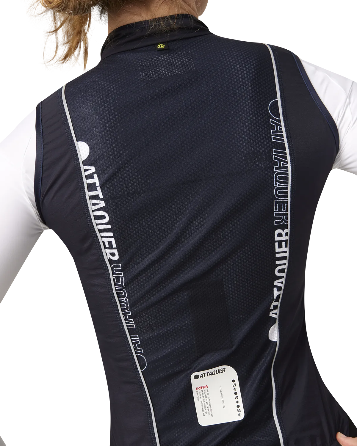 Intra Womens Stow Gilet Navy-Attaquer-Attaquer
