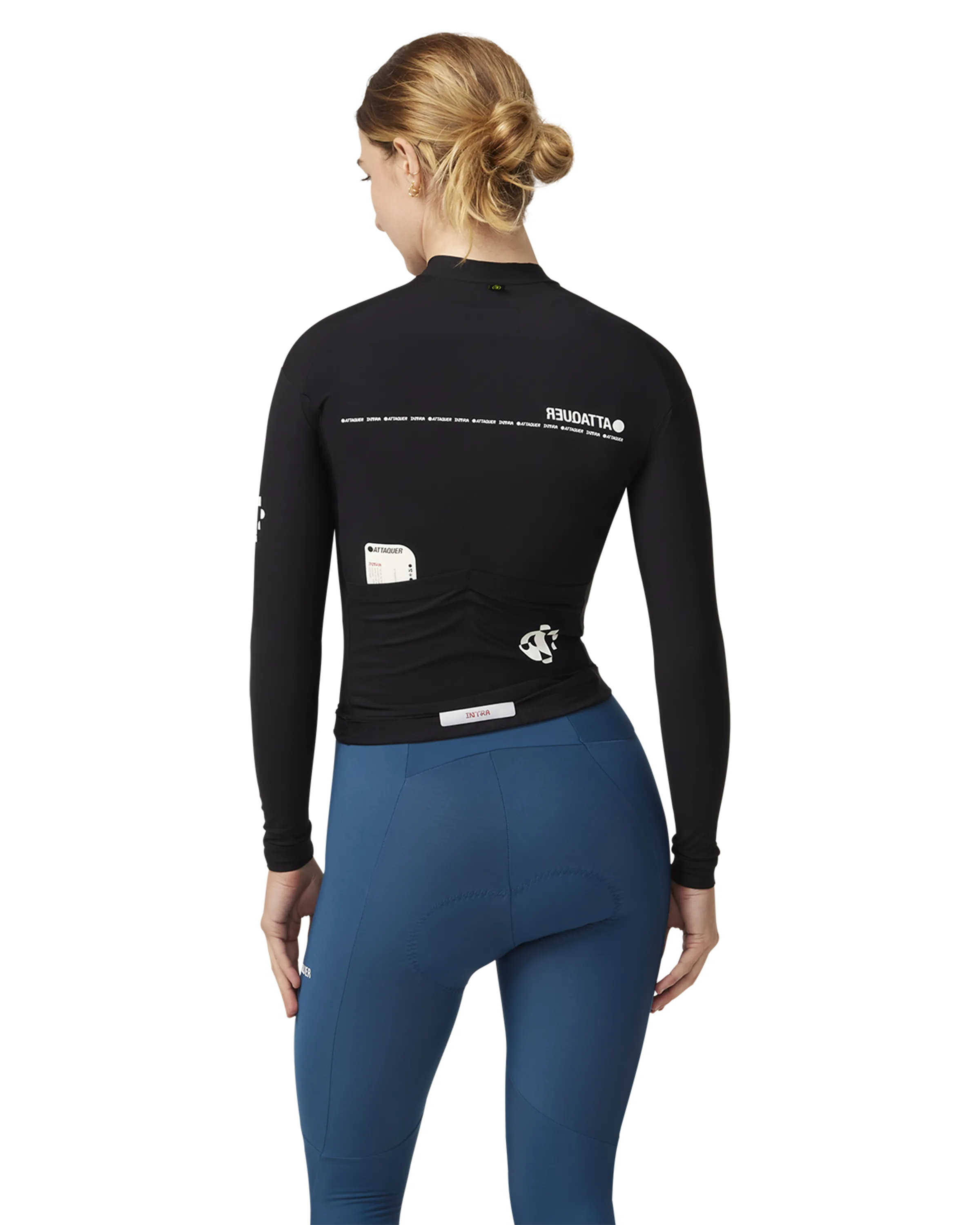 Intra Womens Winter Long Sleeve Jersey Black-Attaquer-Attaquer