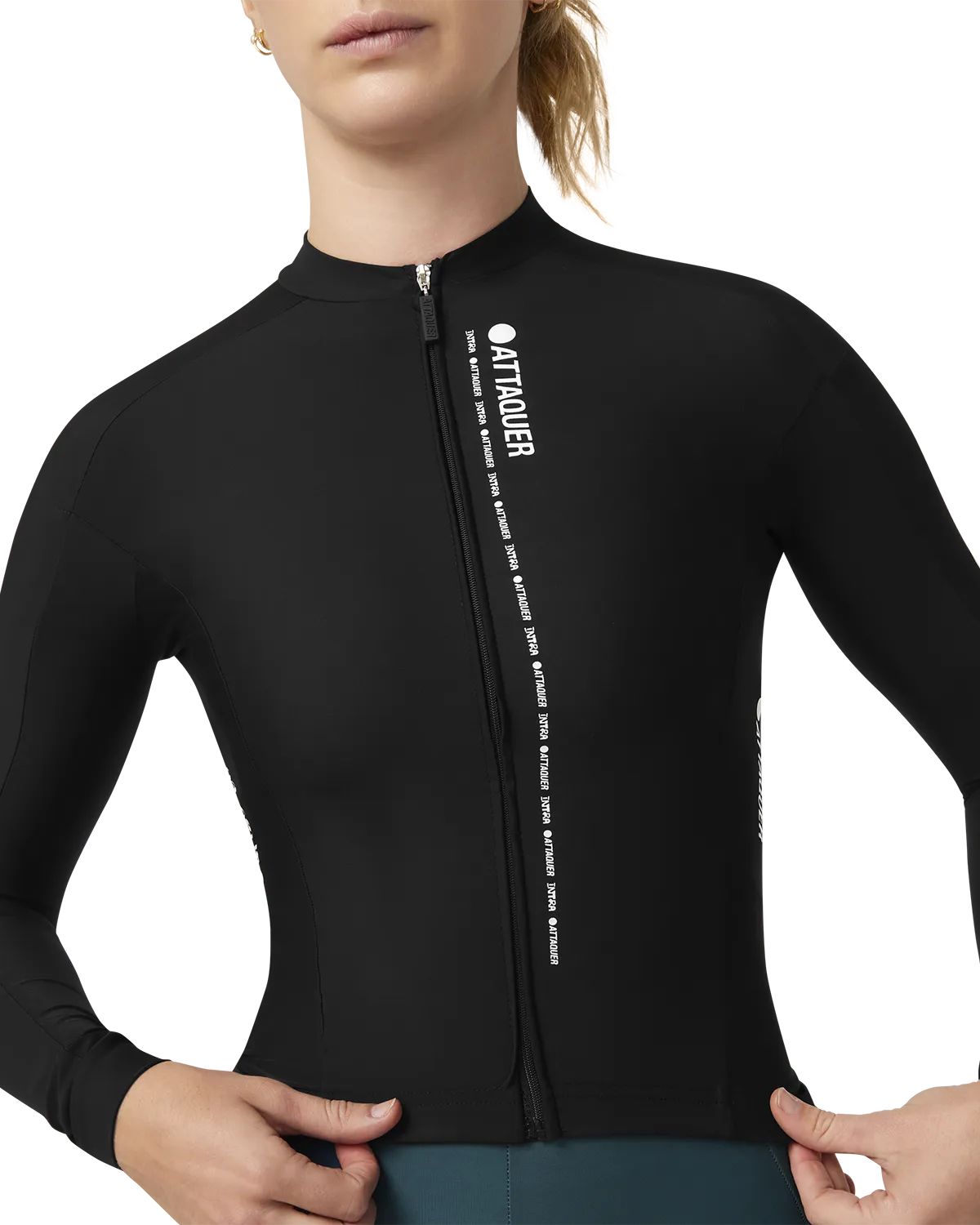 Intra Womens Winter Long Sleeve Jersey Black-Attaquer-Attaquer