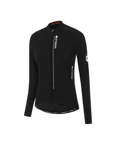 Intra Womens Winter Long Sleeve Jersey Black-Attaquer feature display pdp-hide