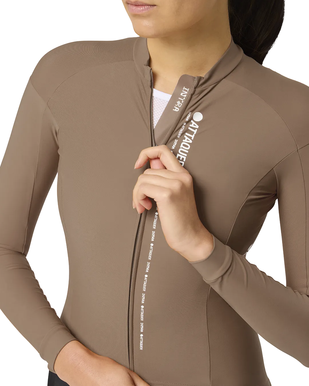 Intra Womens Winter Long Sleeve Jersey Taupe-Attaquer-Attaquer