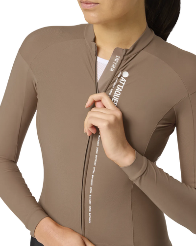 Intra Womens Winter Long Sleeve Jersey Taupe-Attaquer-Attaquer
