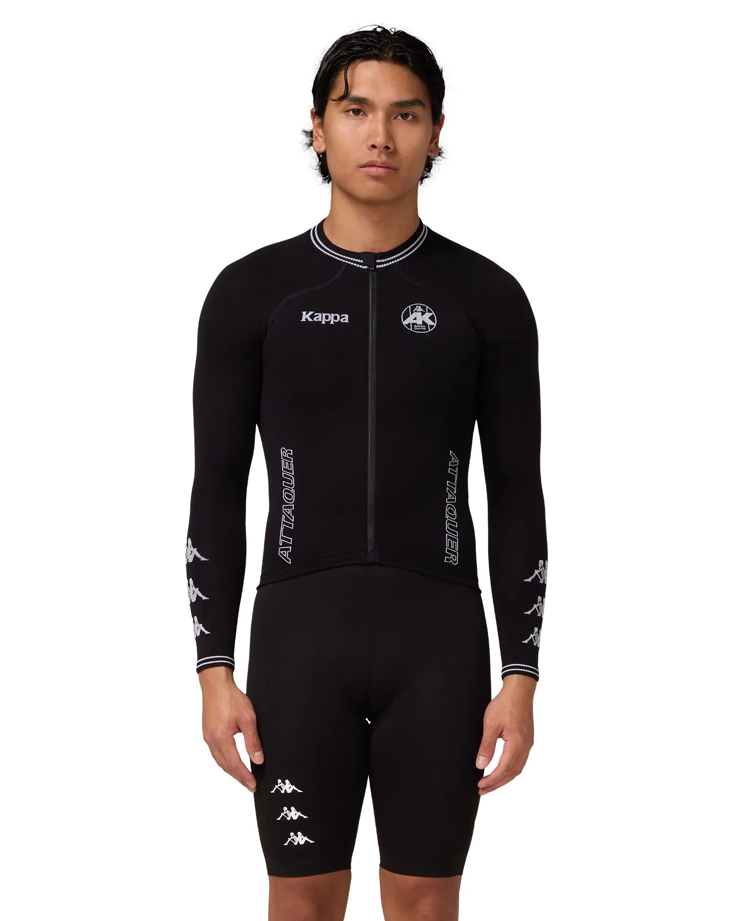 Kappa Orbknit™️ Race Jersey Long Sleeve Black-Attaquer-Attaquer