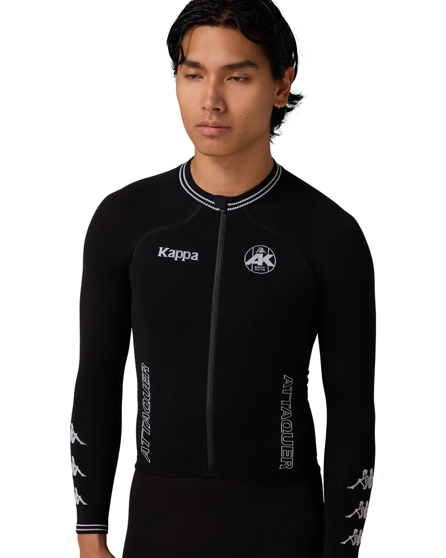Kappa Orbknit™️ Race Jersey Long Sleeve Black-Attaquer-Attaquer