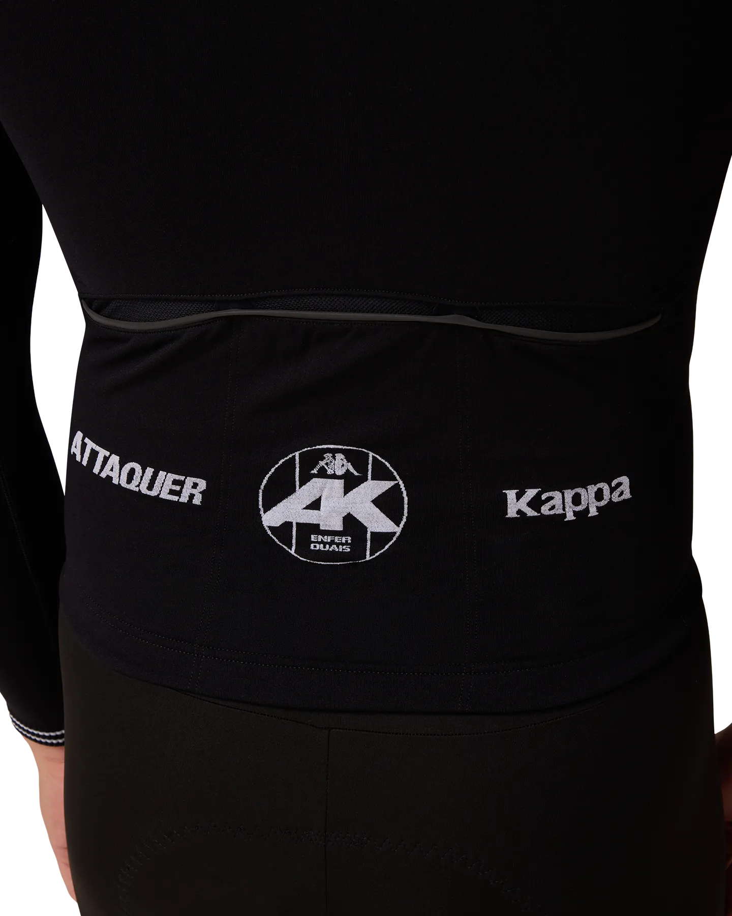 Kappa Orbknit™️ Race Jersey Long Sleeve Black-Attaquer-Attaquer
