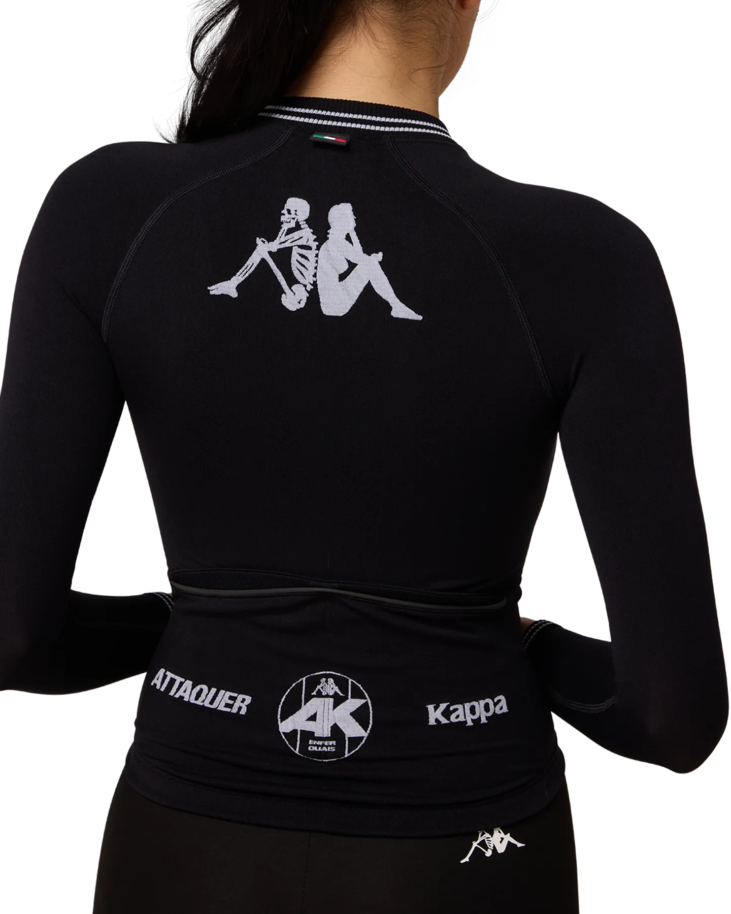 Kappa Orbknit™️ Womens Race Jersey Long Sleeve Black-Attaquer-Attaquer