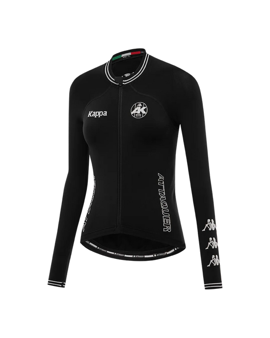 Attaquer x Kappa Orbknit™ Womens Race Jersey Long Sleeve Black