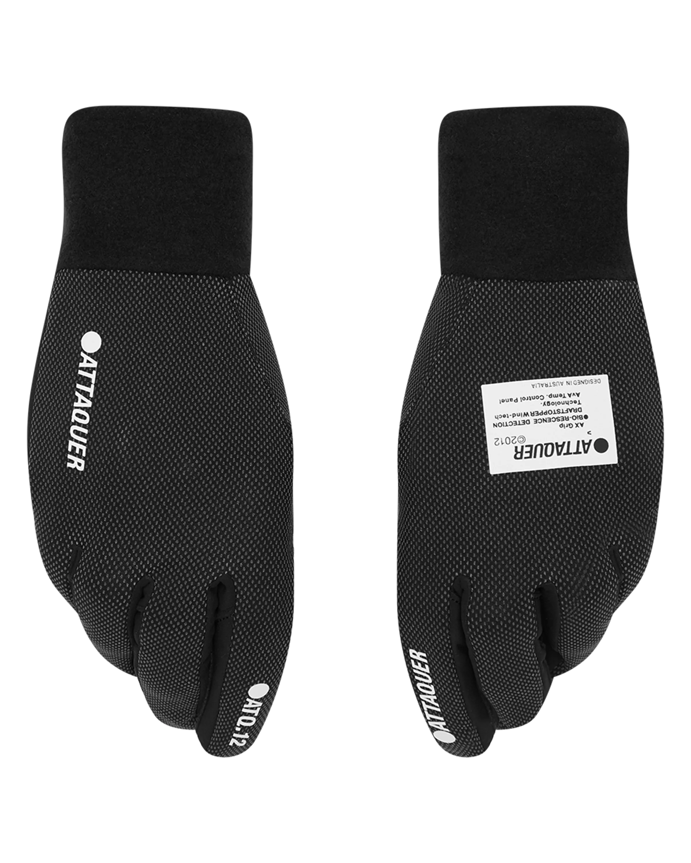Light Winter Logo Gloves Black-Attaquer-Attaquer