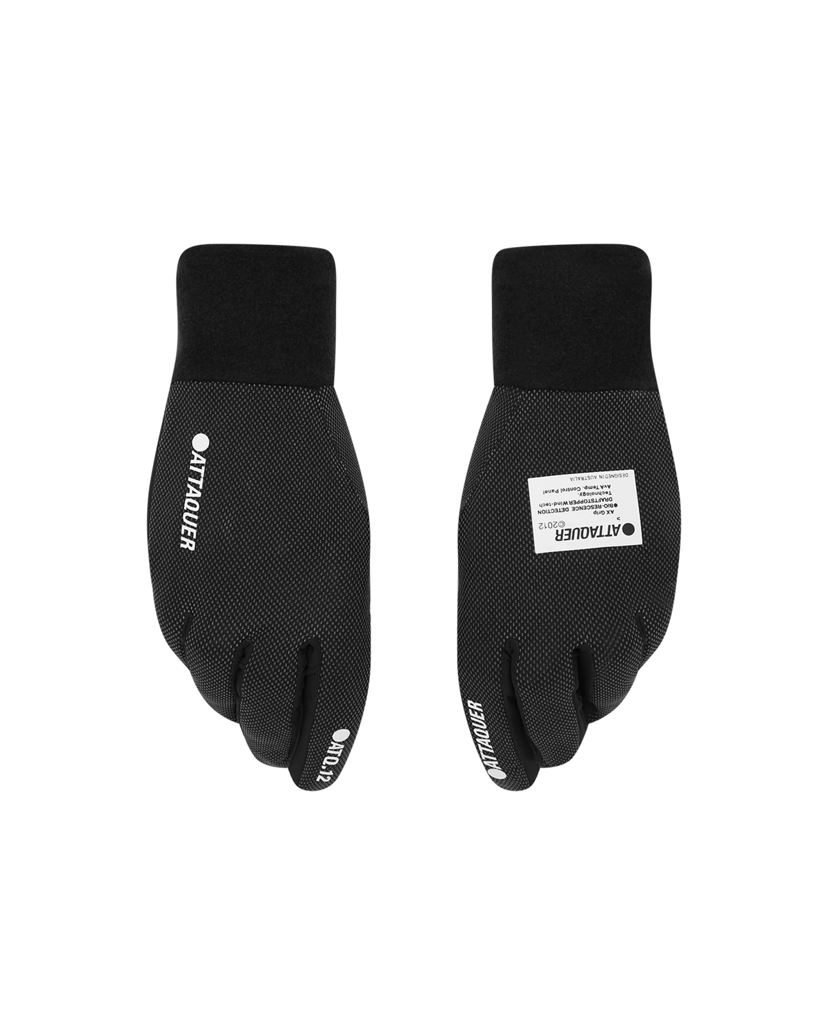 Light Winter Logo Gloves Black-Attaquer-Attaquer