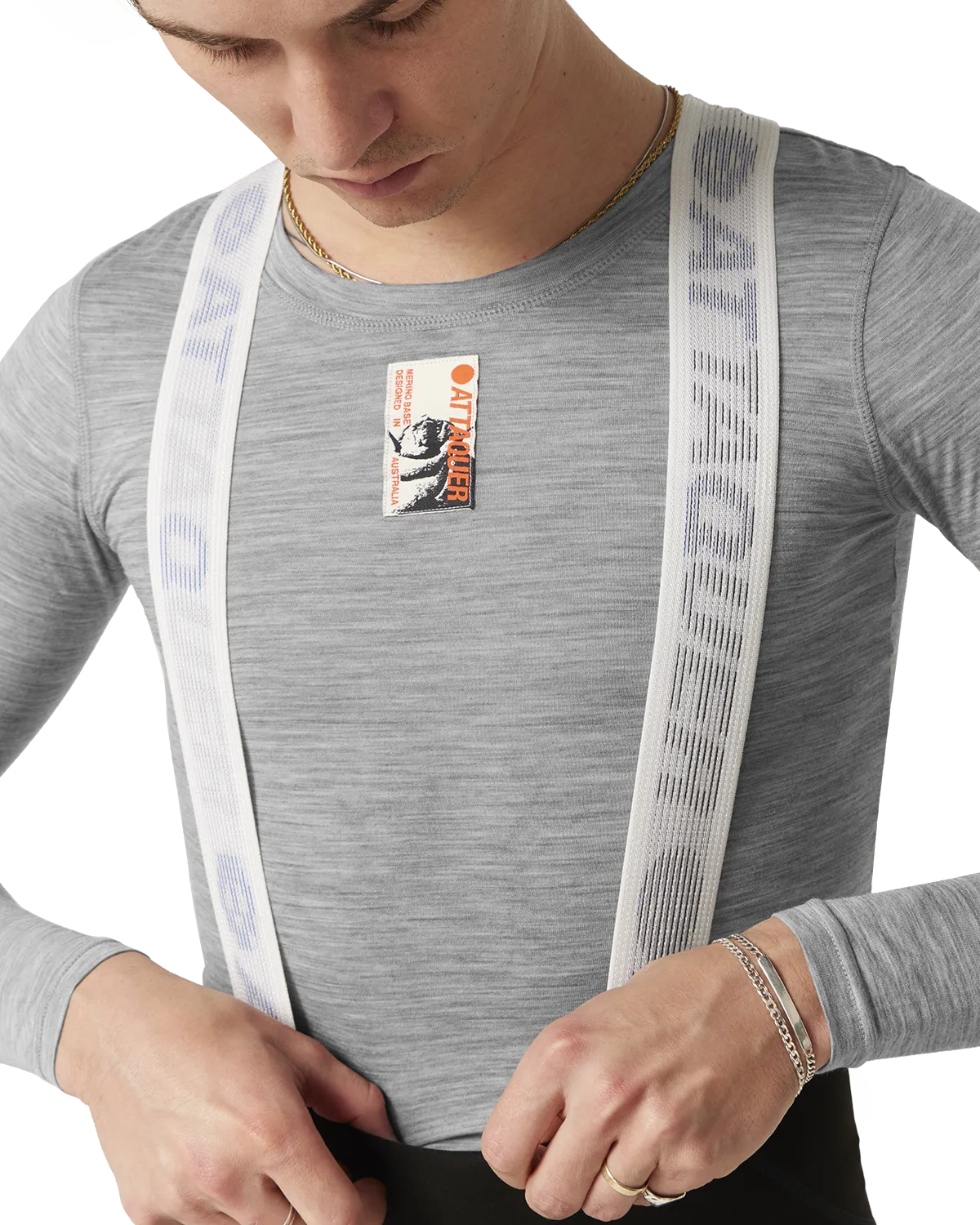 Merino Base Layer Long Sleeve Grey-Attaquer-Attaquer