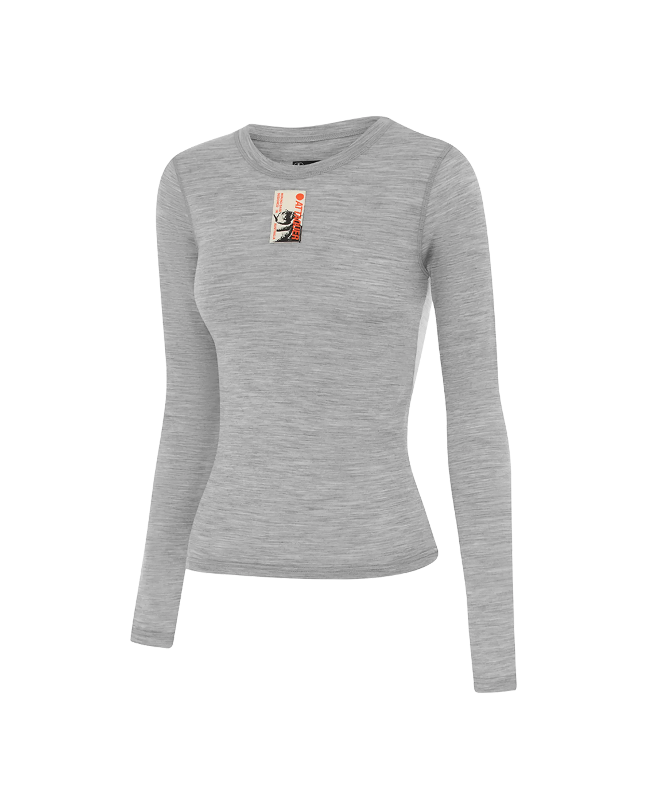 Merino Base Layer Long Sleeve Grey-Attaquer-Attaquer
