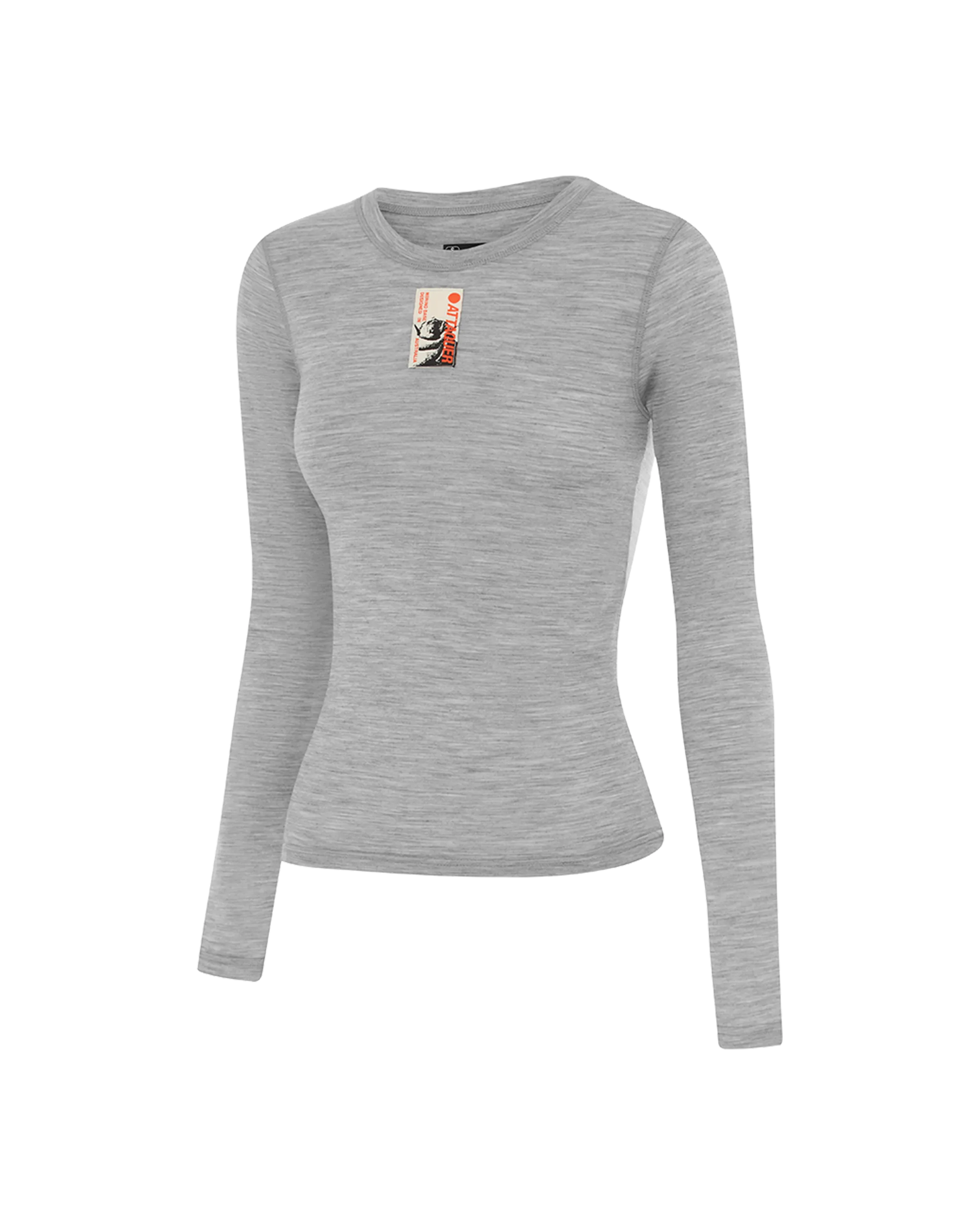 Merino Base Layer Long Sleeve Grey-Attaquer-Attaquer