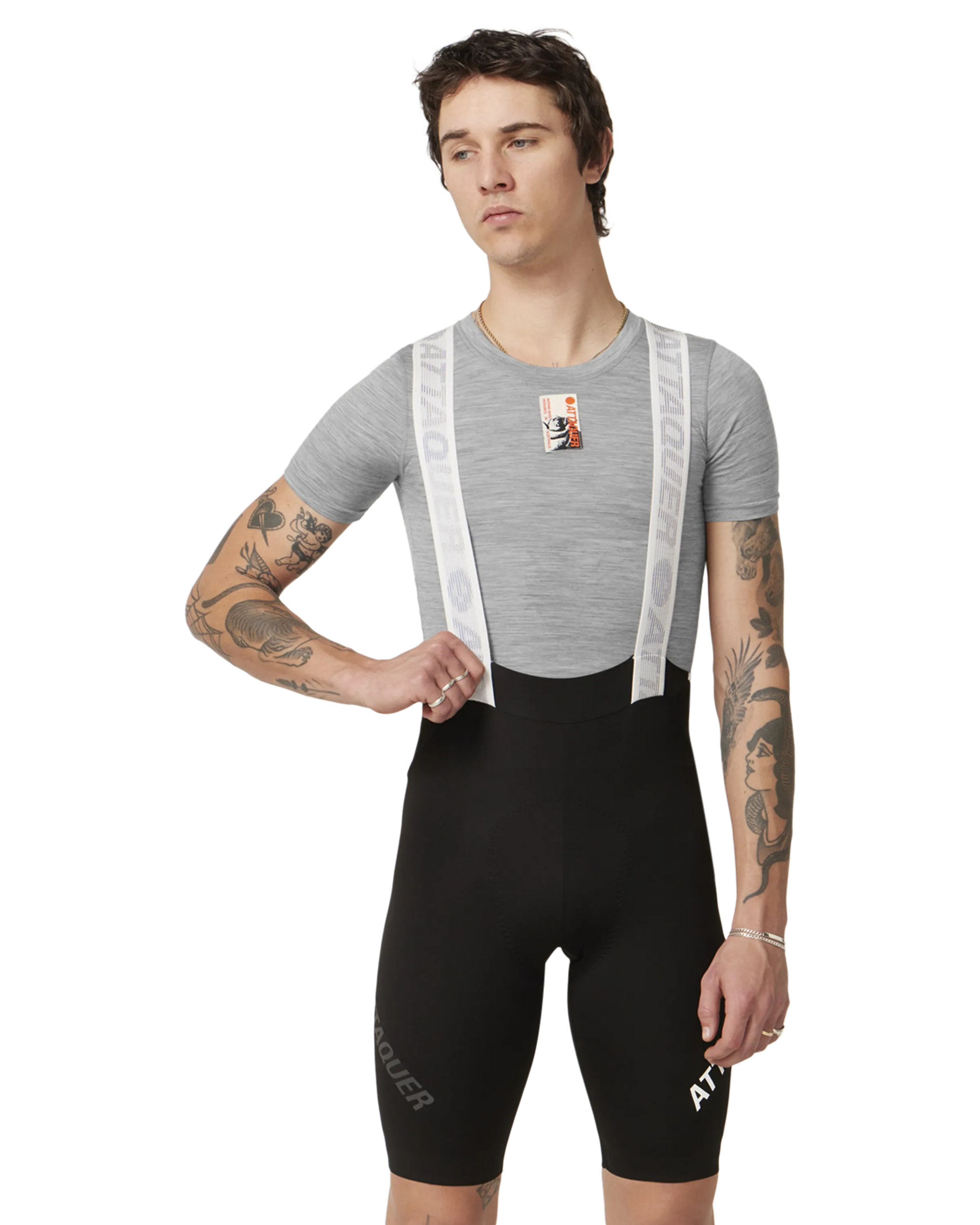 Merino Base Layer Short Sleeved Grey-Attaquer-Attaquer