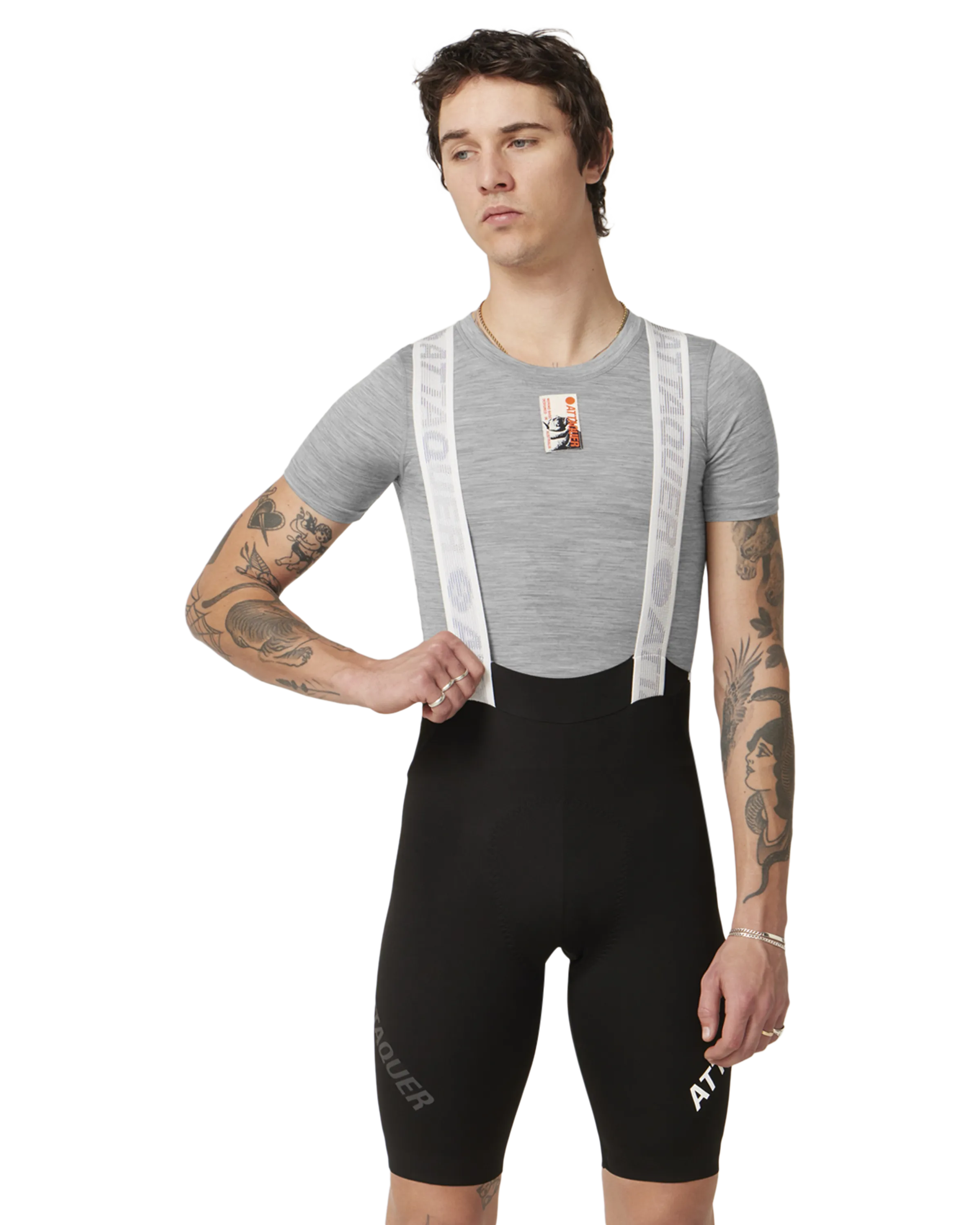 Merino Base Layer Short Sleeved Grey-Attaquer-Attaquer