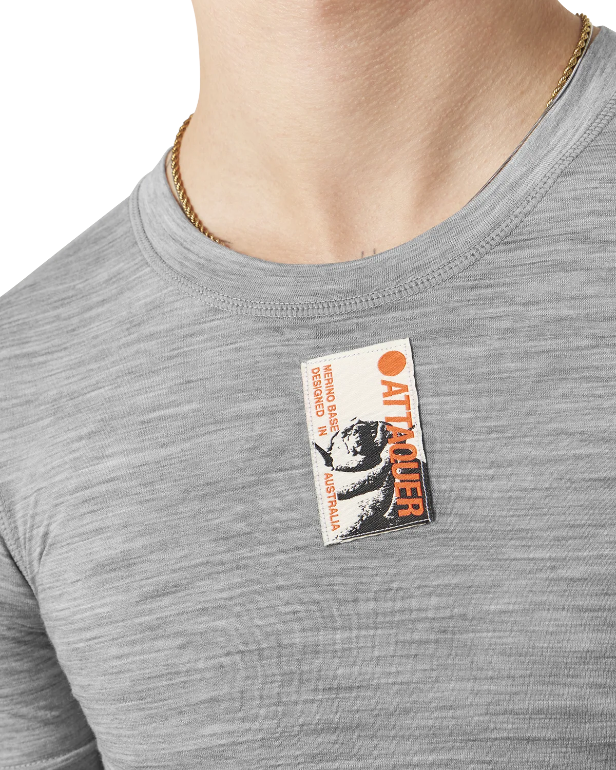 Merino Base Layer Short Sleeved Grey-Attaquer-Attaquer