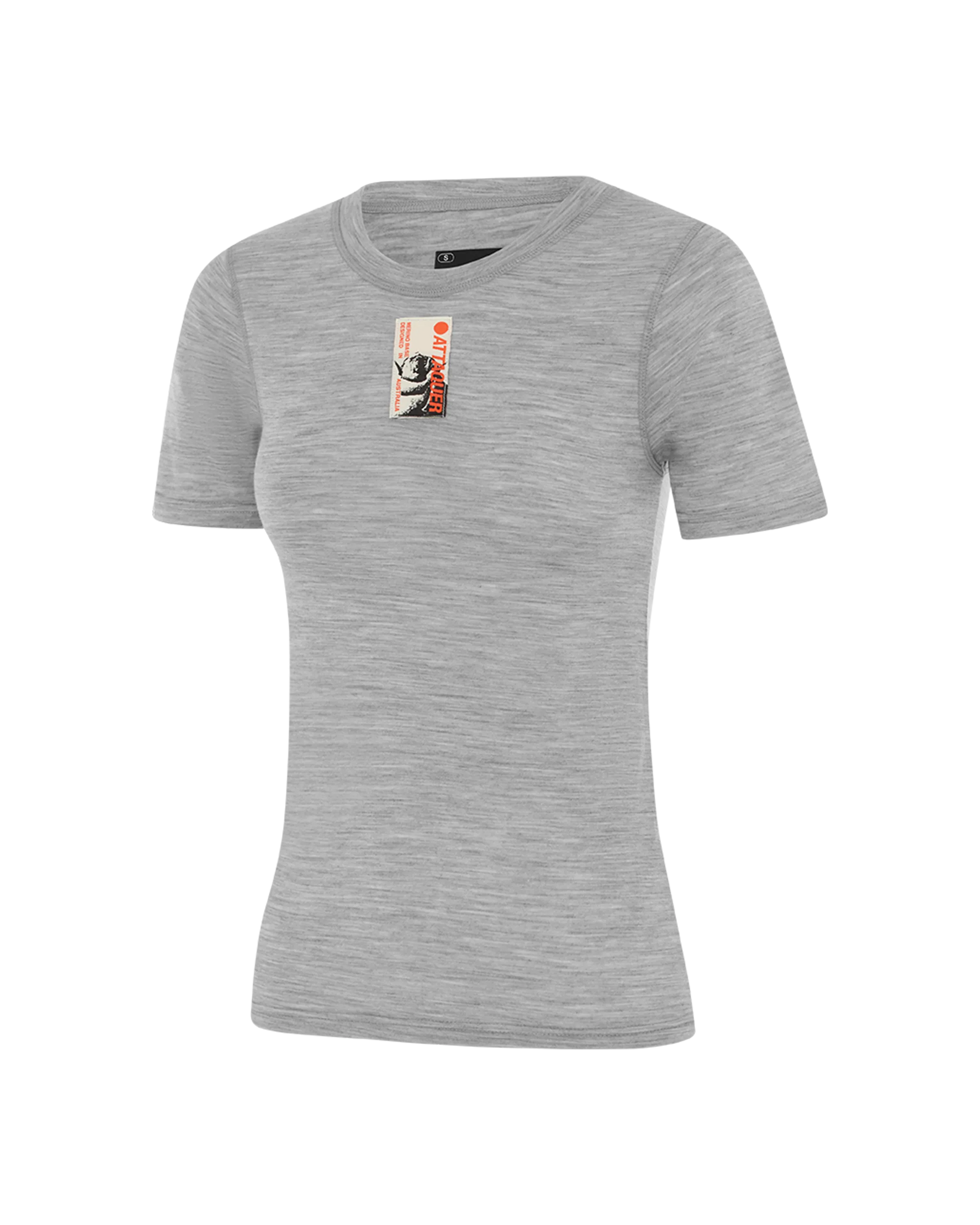 Merino Base Layer Short Sleeved Grey-Attaquer-Attaquer