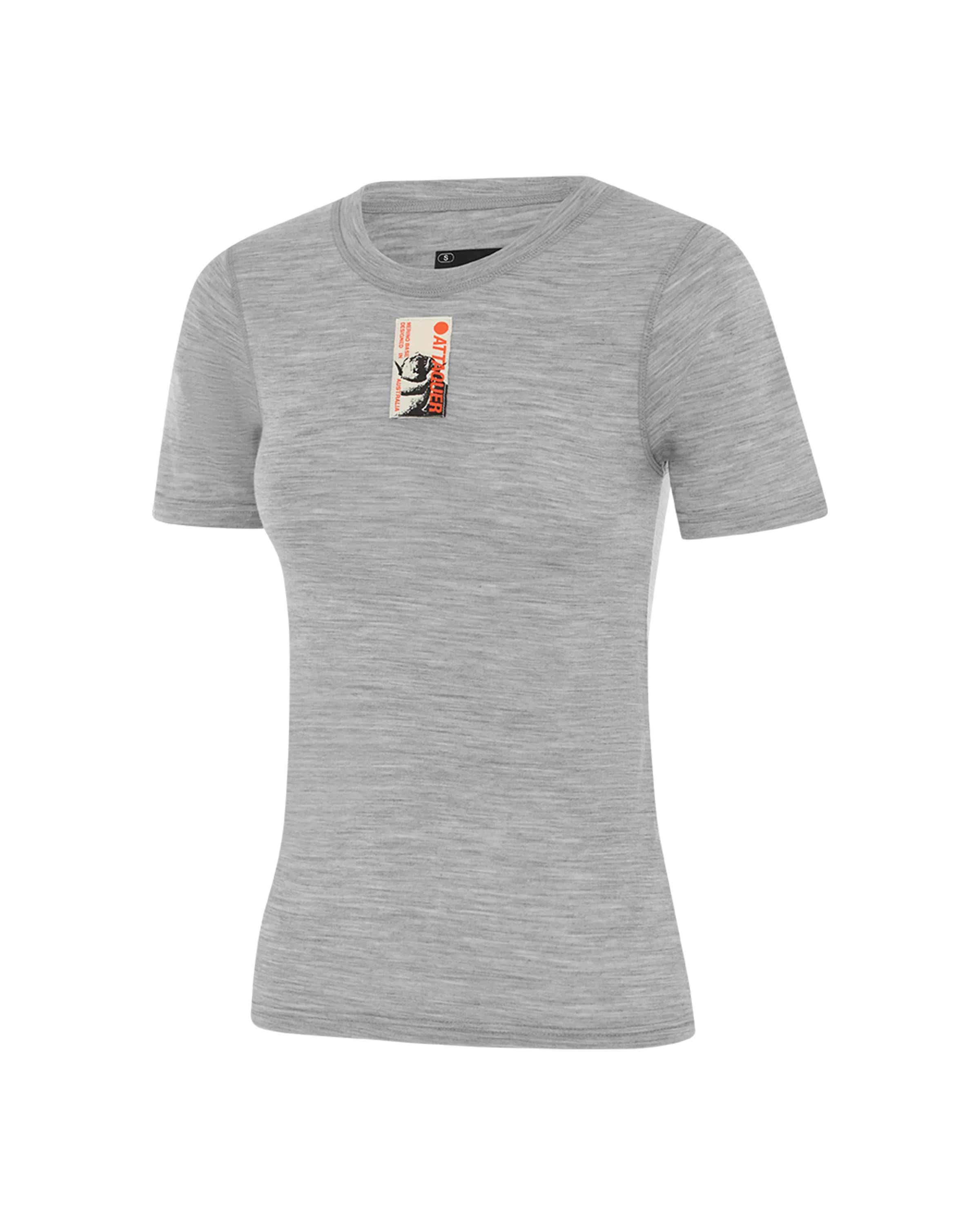 Merino Base Layer Short Sleeved Grey-Attaquer-Attaquer