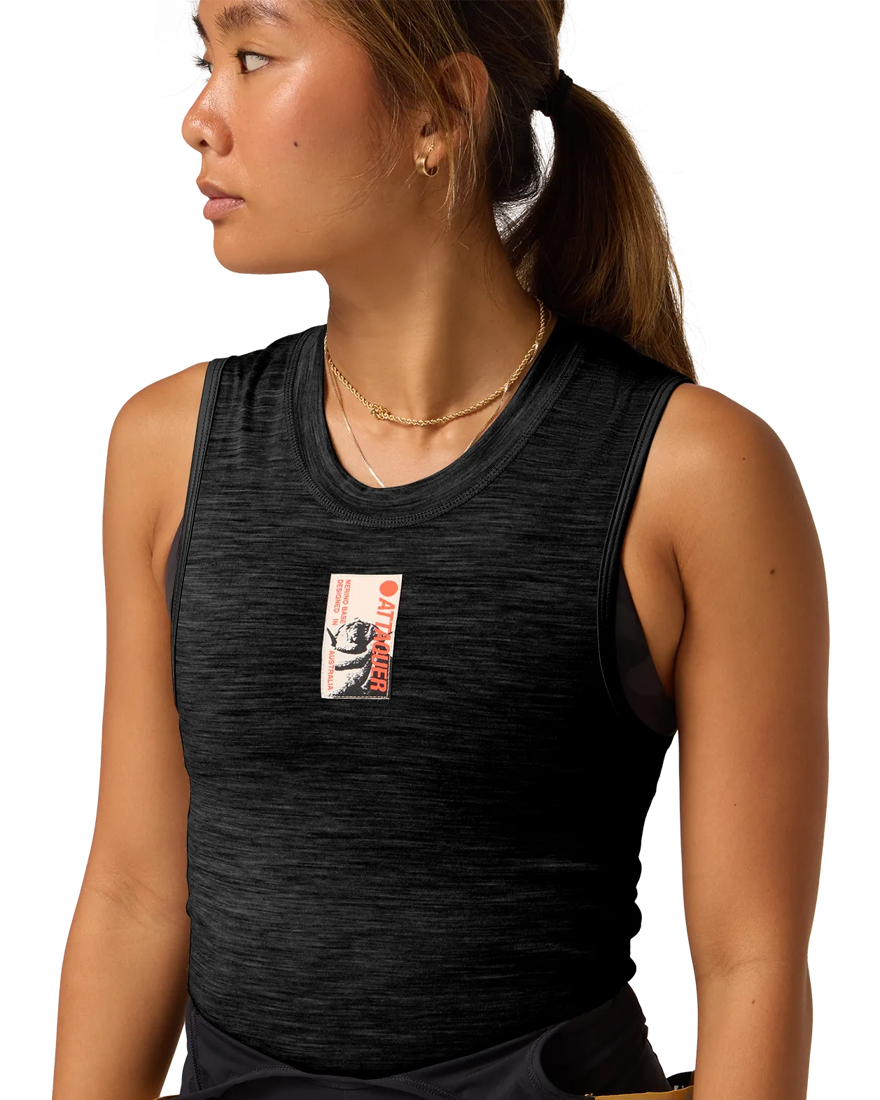 Merino Sleeveless Summer Baselayer Black-Attaquer-Attaquer
