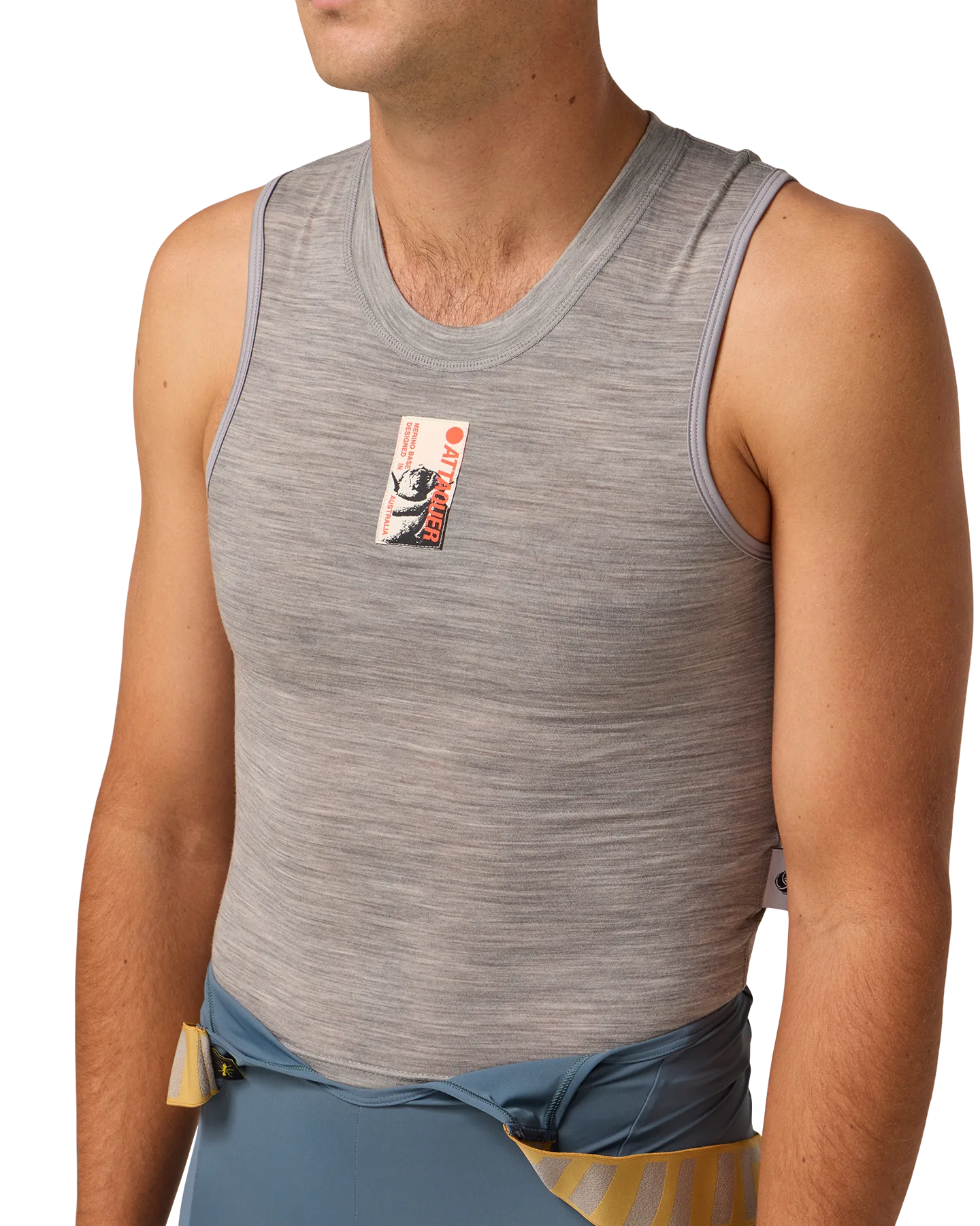 Merino Sleeveless Summer Baselayer Grey-Attaquer-Attaquer