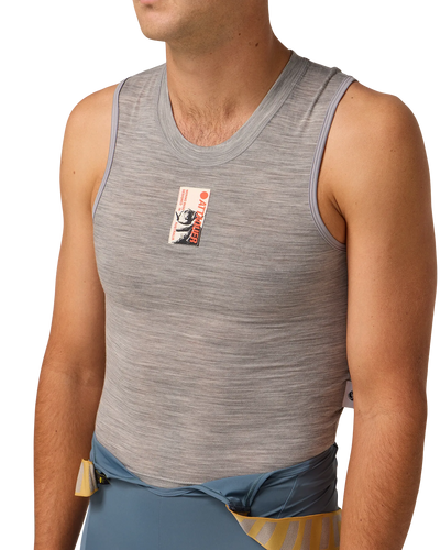 Merino Sleeveless Summer Baselayer Grey-Attaquer-Attaquer